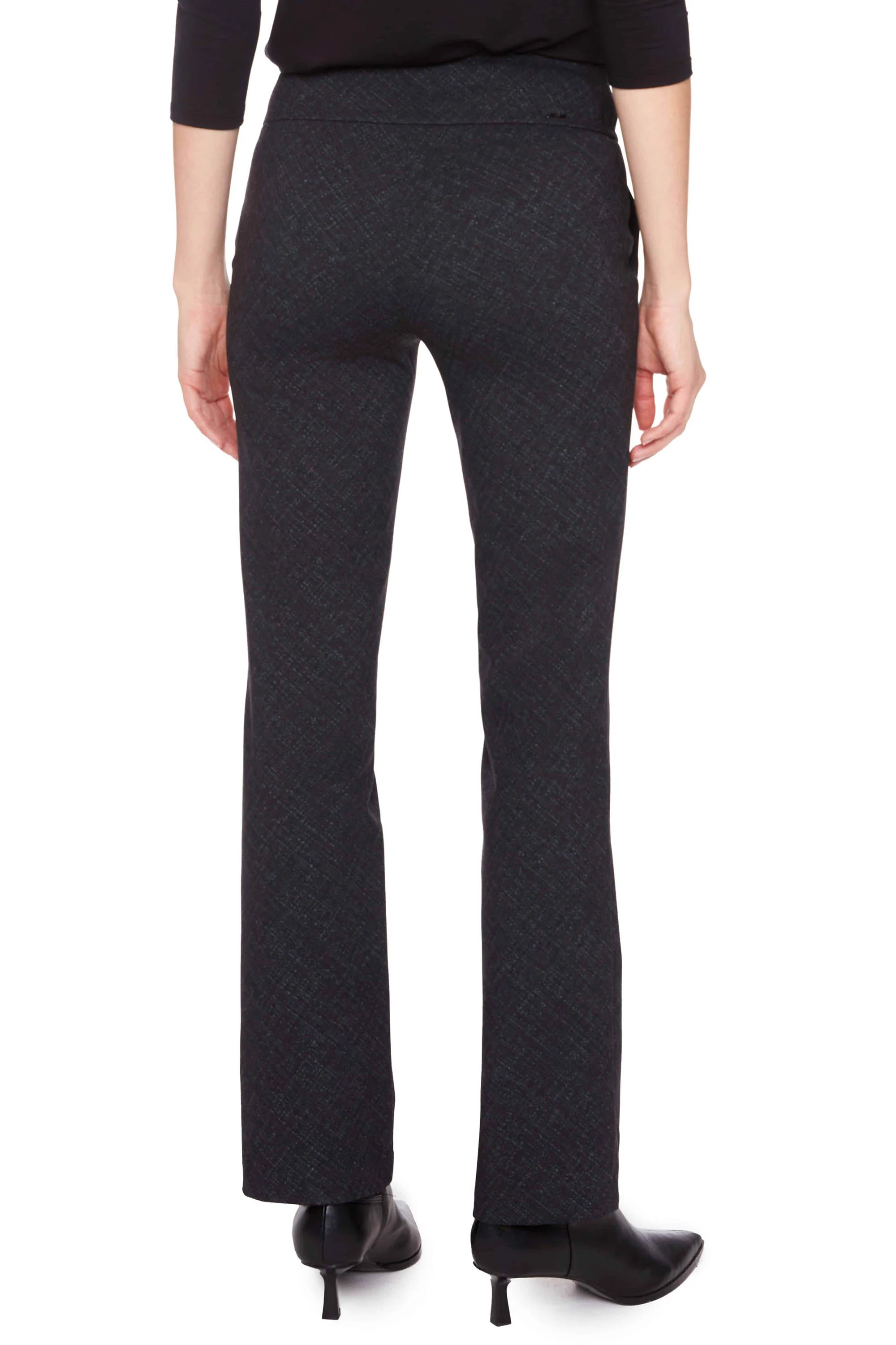 UP! PANT- WOMEN'S CHAR PRINT HEAVY PONTE BOOTCUT PANT - Image 2