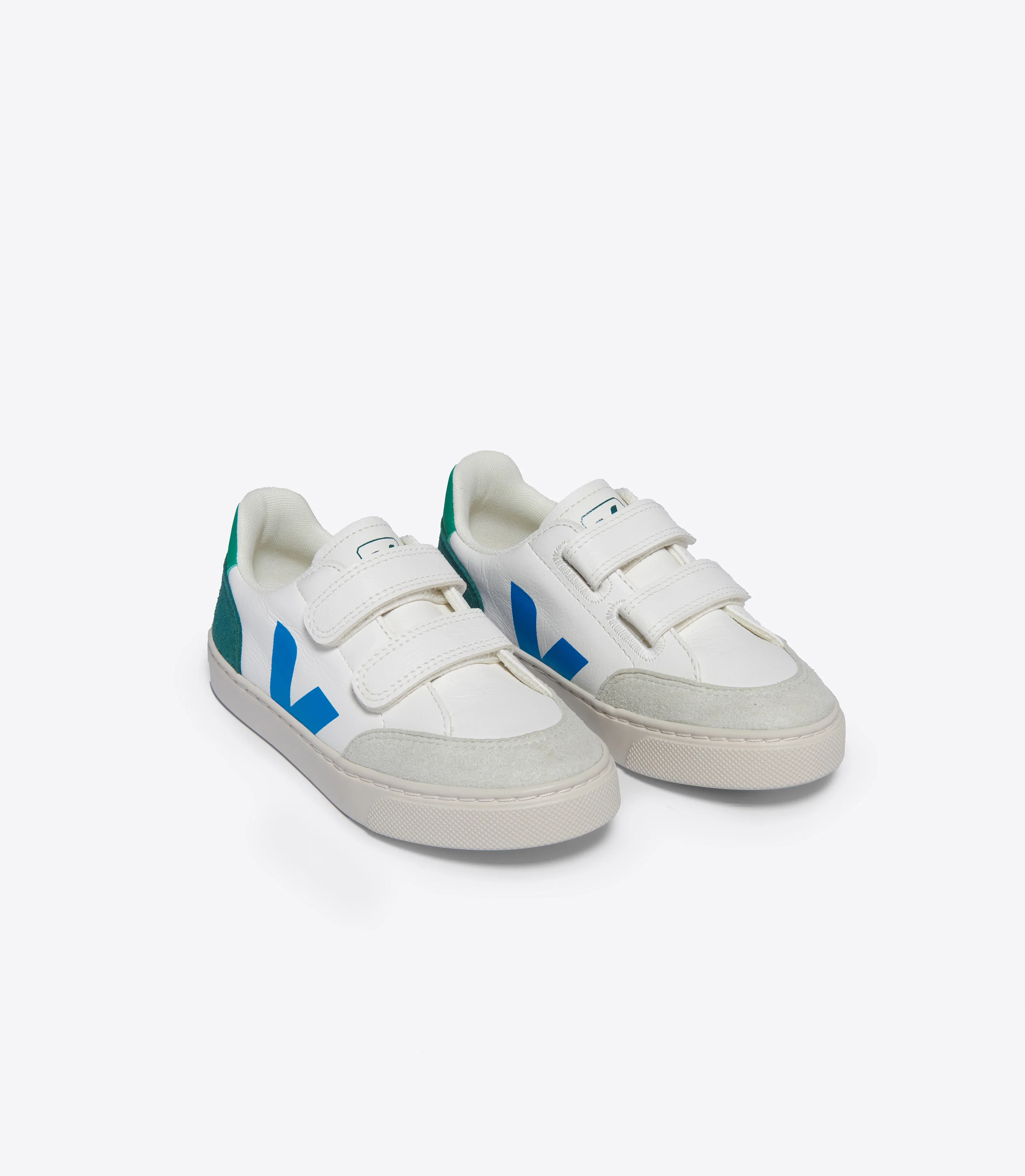 VEJA- KIDS V-12 CHROMEFREE LEATHER SHOE - Image 4