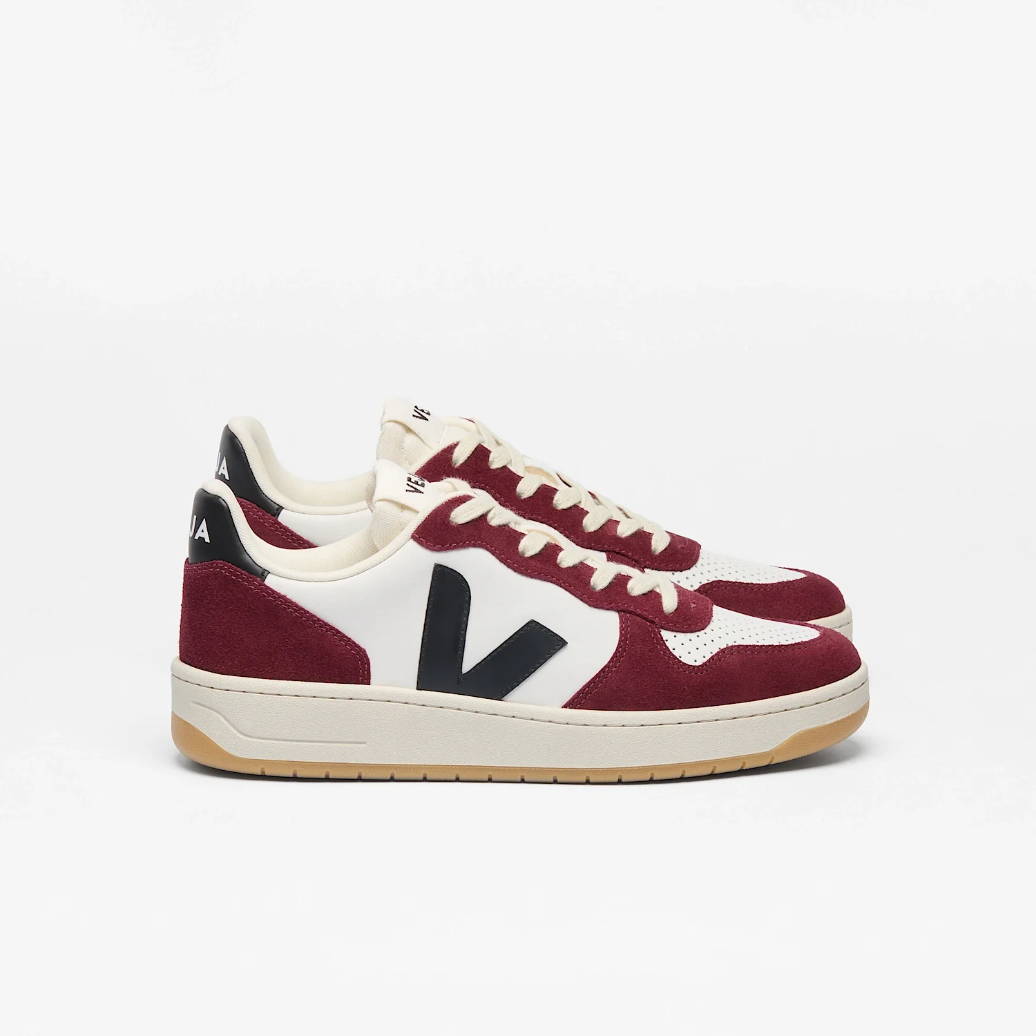 VEJA- WOMEN'S V-10 LEATHER SNEAKER - Image 2