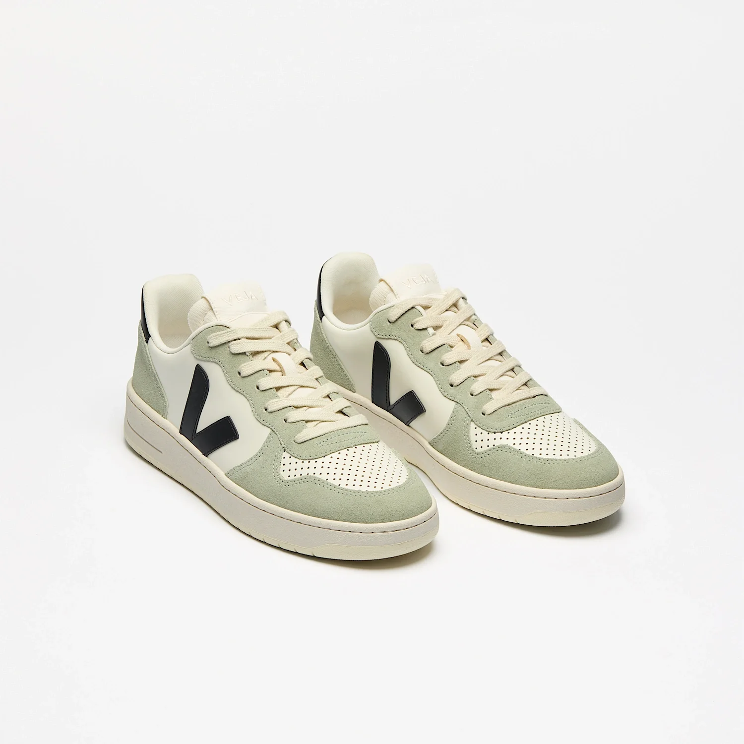 VEJA- WOMEN'S V-10 LEATHER SNEAKER - Image 9