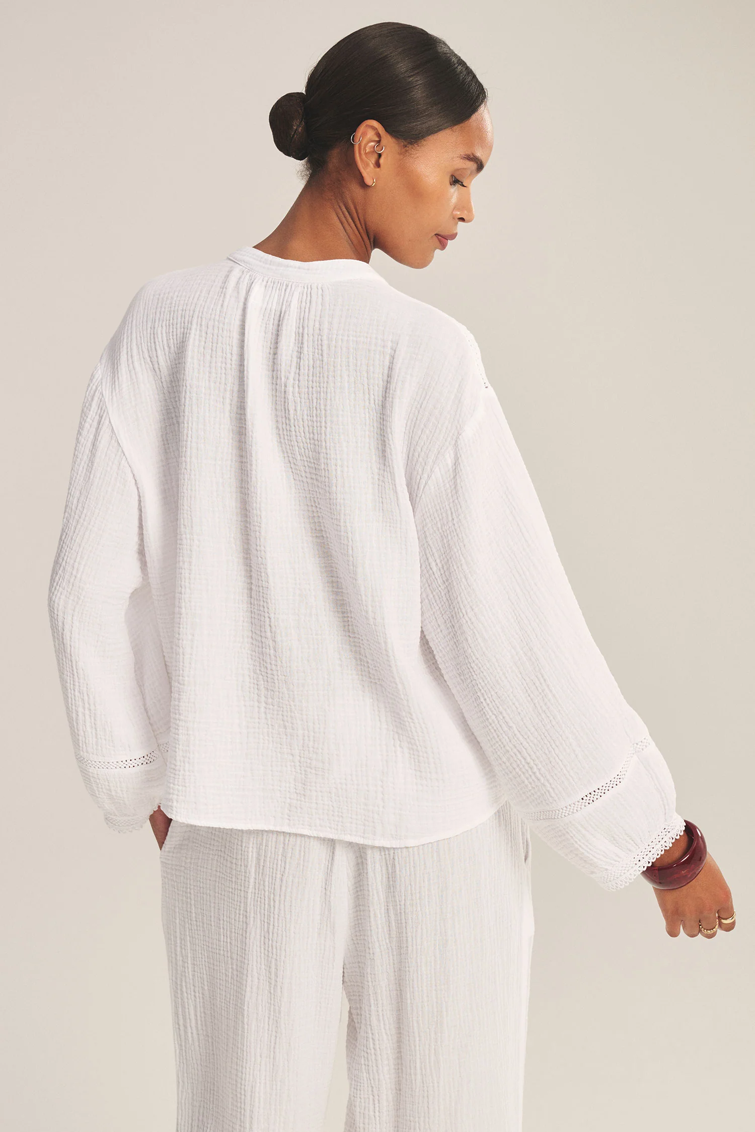 VELVET - COTTON GAUZE TOP TARIA07 - Image 5