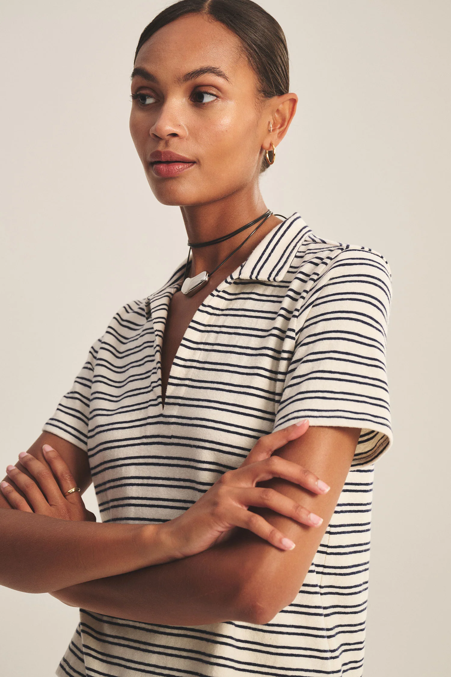 VELVET - YARN DYE STRIPE JERSEY TOP PERRIN07 - Image 5