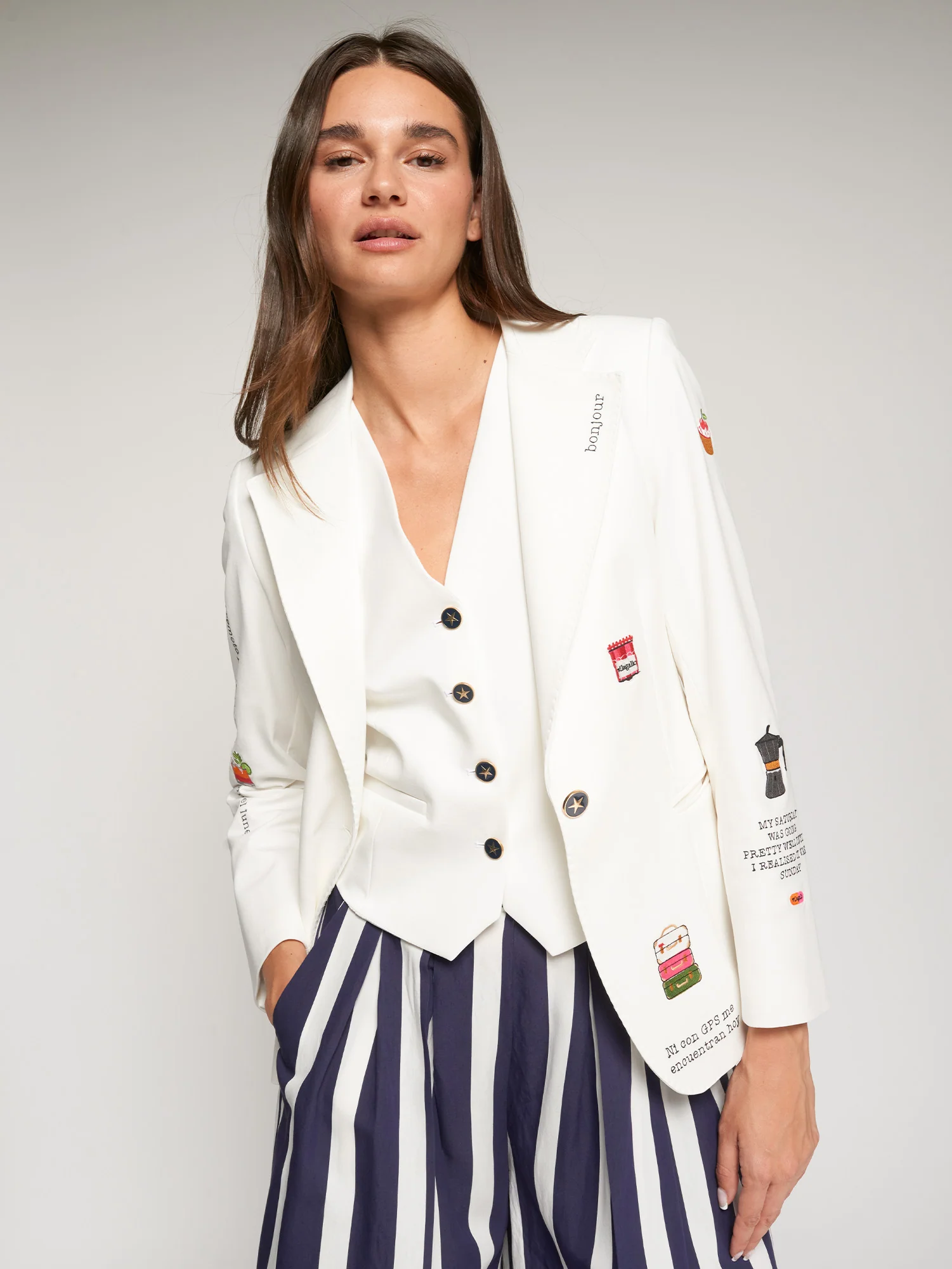 VILAGALLO - HELEN EMB JACKET
