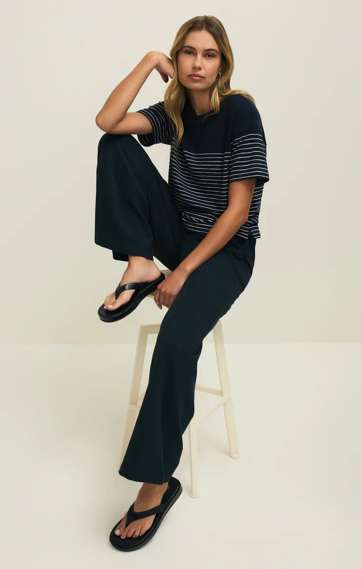 Z SUPPLY - WOMEN'S Harbor Textured Knit Stripe Shirt - Image 6